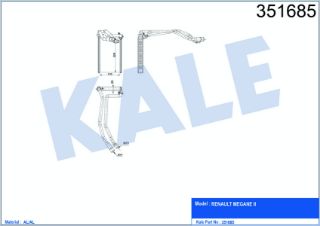 RADYATÖR KALÖRİFER MEGANE II 08-10  SCENİC II 03-09  BRAZING resmi