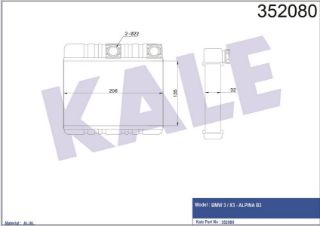 KALORİFER RADYATÖRÜ BM E46-X3 E83-E83 LCİ 99-10 resmi