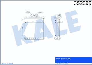 RADYATÖR KALORİFER VİTARA88-98 (MTAT) BRAZING resmi