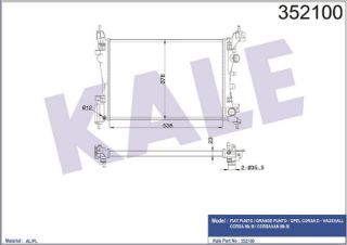 SU RADYATÖRÜ Z10XEP Z12XEP Z14XEP CORSA D PUNTO GRANDE PUNTO 07-11 resmi