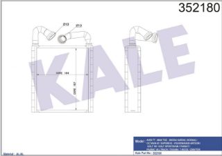RADYATÖR KALORİFER CRAFTER  TİGUAN  GOLF7  A3  PASSAT 13= DENSO SİSTEM BRAZING resmi