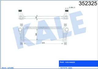 TURBO RADYATÖRÜ İNTERCOOLER FORD RANGER 2.2 TDCI 11=> resmi