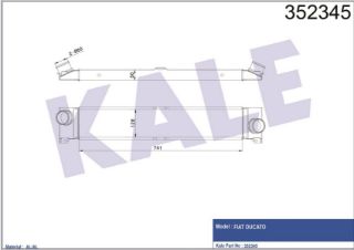 TURBO RADYATÖRÜ İNTERCOOLER FIAT DUCATO 2.3 JTD 06=> resmi