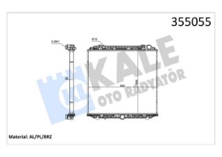 SU RADYATORU ACTROS MP4/MP5 11=> ; ANTOS 12=> ; AROCS 13=> (MT) (CERCEVESIZ) resmi