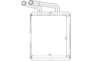 RADYATÖR KALORİFER H-100 KAMYONET 94-05 BRAZING resmi