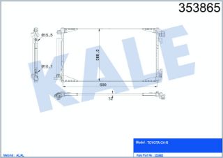 RADYATÖR KLİMA CHR 16-19 1.2CC resmi