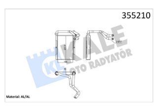 RADYATÖR KALORİFER YARİS 99-05  VERSO BRAZING resmi