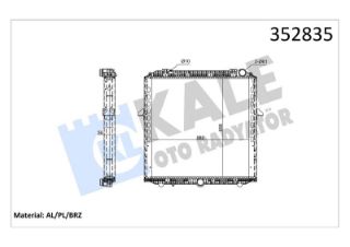 SU RADYATORU ACTROS MP4/MP5 11=> ; ANTOS 12=> ; AROCS 13=> (MT) (CERCEVELI) resmi