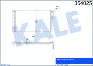 RADYATÖR KLİMA ELANTRA 16-18 1.6  İ30 16= 1.4 1.6 MPI resmi