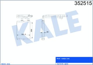 RADYATÖR KALORİFER CİVİC 01-06 HB. resmi