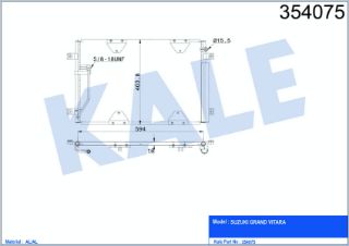 RADYATÖR KLİMA GRAND VİTARA  98-03 V6 resmi