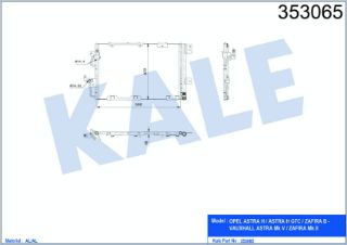 KÖNDENSER OPEL ASTRA H-ASTRA H GTC-ZAFİRA B resmi