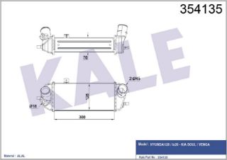 TURBO RADYATÖRÜ HYUNDAİ İ20 / İX20 - KİA SOUL / VENGA resmi