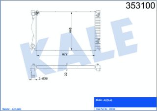 SU RADYATÖRÜ BRE-BLB-BPJ 2,0 TFSİ-2,0 TDİ A6 05-11 resmi