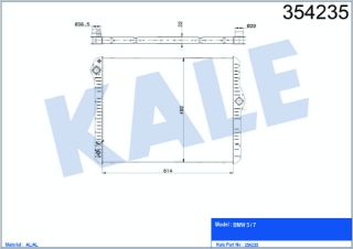 SU RADYATÖRÜ N52-N53 F10-F11-F18-F01-F02 07-17 resmi