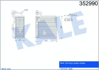PALİO ALBEA STRADA EVAPORATÖR 7078697 7079654 resmi
