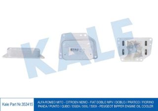 YAĞ SOĞUTUCUSU TEK 500  L X EGEA DOBLO IV FIORINO 12> / BIPPER / NEMO 1.3 MTJ EURO 6 resmi
