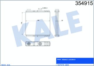 KALORİFER RADYATÖRÜ LAGUNA III 07-15 resmi