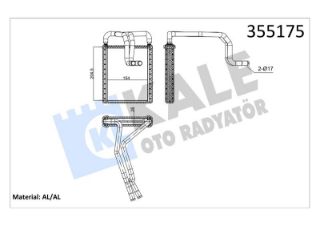 RADYATÖR KALORİFER TUCSON 04-10  SPORTAGE 05-10 2.0 DİZEL BRAZING resmi