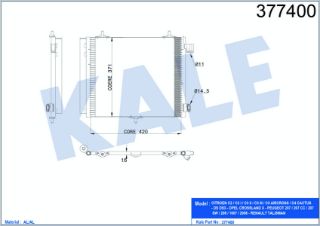 RADYATÖR KLİMA 207 06-12 1.4 ÜÇ AYAKLI resmi
