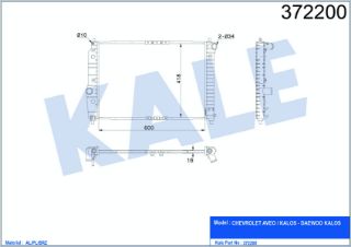 SU RADYATÖRÜ F14D3 KALOS AVEO 04- resmi