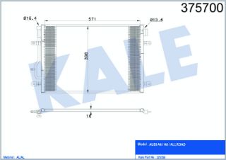 KONDENSER (AUDI : A4 A6 ALL ROAD) resmi