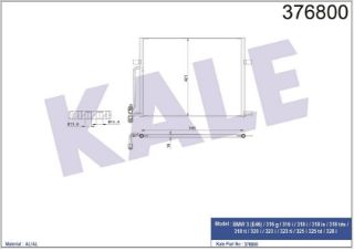 KLİMA RADYATÖRÜ M43-M52-M54-N40-N42-N45-N46 E46 99-05 resmi