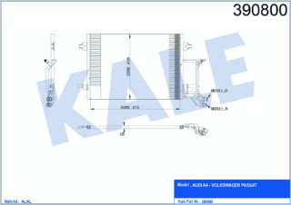 KÖNDENSER AUDI A4 - VOLKSWAGEN PASSAT   610-415-16 resmi