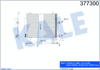 KÖNDENSER CITROEN C8 -FIAT ULYSSE -PEUGEOT 807 EXPERT -LANCİA PHEDRA   560*450*16 resmi