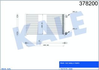 RADYATÖR KLİMA DOBLO 01-10 1.3JTD-1.9JTD M-T resmi