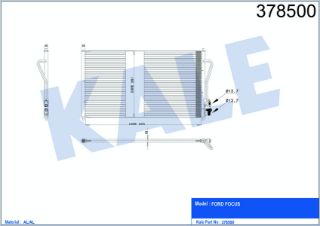 RADYATÖR KLİMA FOCUS I 98-04 1.4 16V-1.6 16V resmi