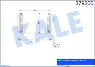 X KLİMA KÖNDENSERİ İ30 1.4İ 07 AL/AL 587X391X16 resmi