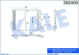 KLİMA RADYATÖRÜ MERCEDES W140 S COUPE C140 resmi