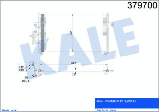RADYATÖR KLİMA ELANTRA  96-01 resmi