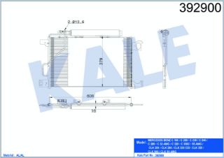 KLİMA RADYATÖRÜ MERCEDES W203 S203 C180 C200 00>07 CL203 C209 A209 resmi