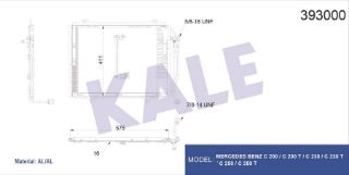 KLİMA RADYATÖRÜ MERCEDES W202 C208 C200 C230 C250D C250 TD CLK200 CLK230 93>97 resmi