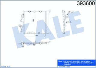 KÖNDENSER OPEL ZAFİRA B (A05) / ASTRA H (L48)   405-385-18 resmi