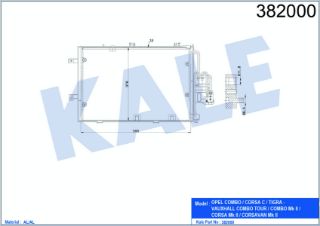 KLİMA RADYATÖRÜ Z14XE CORSA C 01-04 resmi