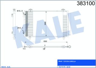 RADYATÖR KLİMA COROLLA 02-06 DİZEL D4D resmi