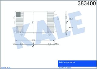 RADYATÖR KLİMA RAV-4 00-06 2.0 BENZİNLİ resmi