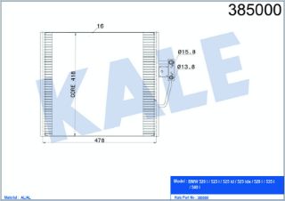 KLİMA RADYATÖRÜ BMW 520 I523 I525 TD525 TDS528 resmi