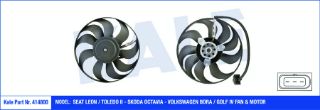 FAN-MOTOR (SEAT:  LEON / TOLEDO II - SKODA OCTAVIA - VOLKSWAGEN BORA / GOLF IV) resmi