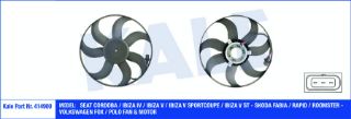 FAN MOTORU-390 MM 260/90W (VW POLO 02-15  SEAT IBIZA 02-11  SKODA FABIA 00-15) resmi