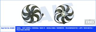 FAN MOTORU-345 MM 250/60W (VW POLO 95-00  SKODA FABIA 00-04) resmi