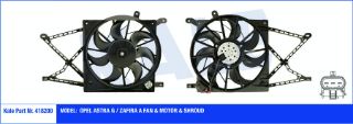 RADYATOR FAN MOTORU+DAVLUMBAZ ASTRA G ZAFİRA A 98>10 X14XE Z14XE Z16XE Z14XEP Z16XEP resmi