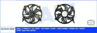 FAN-MOTOR (PEUGEOT 807 02=> ; EXPERT 07=> - CITROEN C5 01<04 ; C8 02=> ; JUMPY 07=> 2.0HDI - FIAT SCUDO 07=> ; ULYSSE 03=> 2.0DMTJ - LANCIA PHEDRA 2.0JDT 06<10 (370W 385MM 12V) resmi