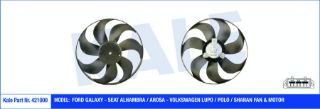 FAN MOTORU-345 MM 200/60W (VW POLO 95-02) resmi