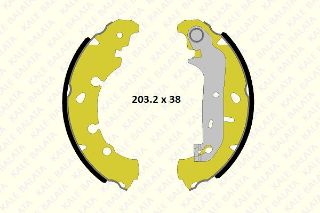 ARKA FREN BALATASI (PABUC) FİESTA IV / V 95>08 FUSİON 02 /> FORD KA PUMA 1,6 97>02 MAZDA II 03> resmi
