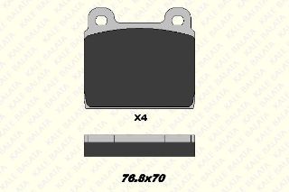 FREN BALATASI ÖN W114 68>76 W115 68>73 W113 68>71 , TRANSPORTER II 72 82 , SPIDER 105 / 115 resmi