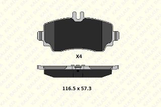 FREN BALATASI ÖN A-CLASS W168 97>04 VANEO 414 02>05 resmi